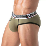 TOF PARIS Briefs Champion Jacquards Cotton Bi - Stretch Low - Waisted Brief Khaki 281