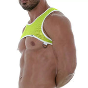 TOF PARIS Fluorescent Mesh Harness Neon Yellow Contrast Straps 173