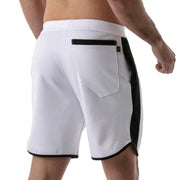 TOF PARIS Gym Long Shorts Antibacterial +50 UV Protection Sports Short White 122