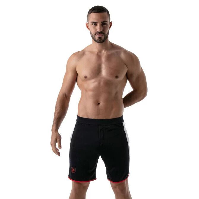 TOF PARIS Gym Long Sports Short With Antibacterial +50 UV Protection Navy 124