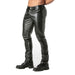 TOF PARIS Kinky Pants Low-Waisted Slim Fit Trousers Leather Look Suedette Lining