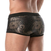 TOF PARIS Low - waisted Swimwear Splendid Shorty Swim Trunks Gold1