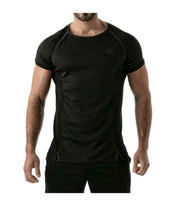 TOF PARIS Muscle Shirt Sports Gym Total Protection T-Shirt Black 403