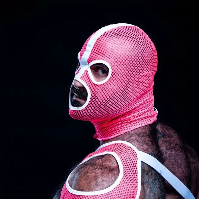 TOF PARIS Neon Mesh Hood Fishnet Nightlife Fashion Clubwear Fluorescent Pink1