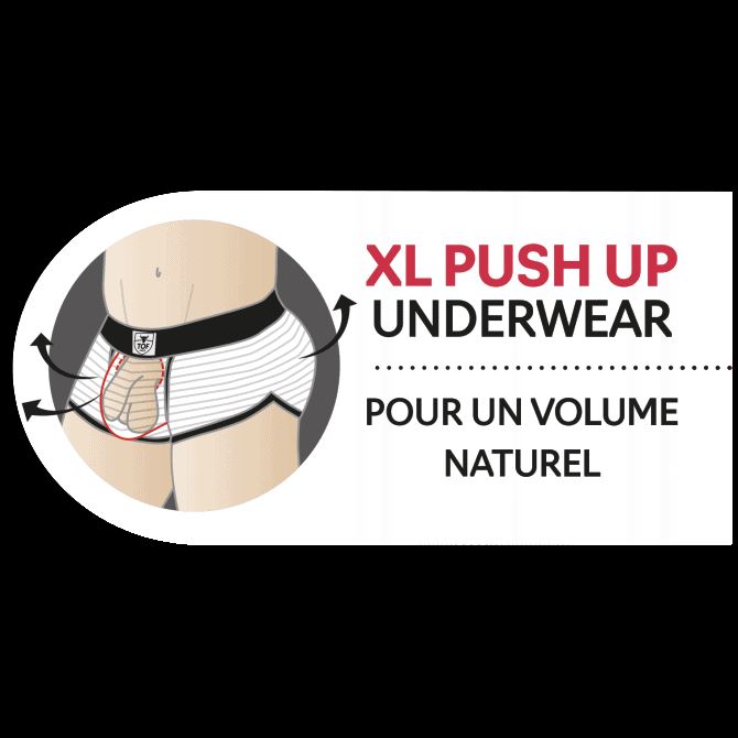 TOF PARIS Singlet Wresling BodySuit Stripe Push-Up Navy/Black 19