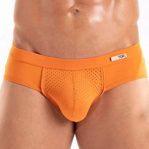 TOF PARIS Temptation Ultra - Soft Microfiber Bikini Briefs in Orange 941