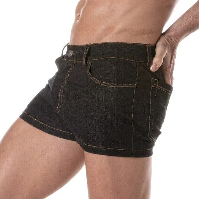 TOF PARIS Urban Jean Mini Shorts Five Pockets Stretch Denim Short 501