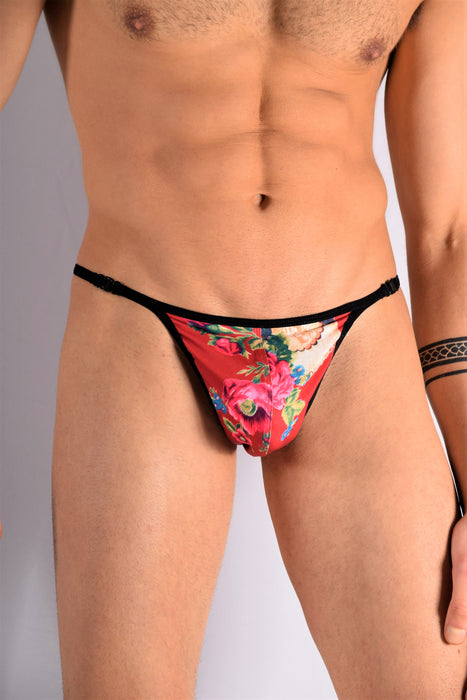 L'Homme Invisible Thong Detachable String Matryoshka Red UW21X 2