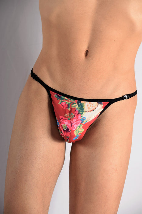 L'Homme Invisible Thong Detachable String Matryoshka Red UW21X 2