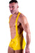 XL POLYMORPHE Men's Latex Wrestler Suit Yellow Cat-122cod 16