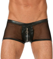 XS Gregg Homme Briefs Forbiden Zippered See - through Brief 87105 1461