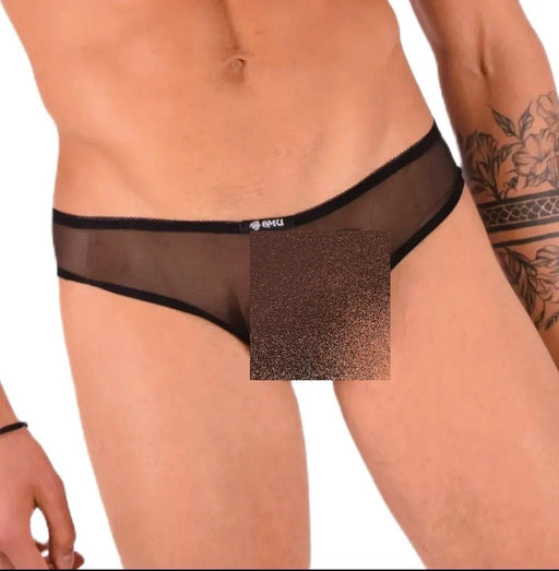 XS SMU Aristocrat C - Thru Lace Brief Black/White 33611 MX141