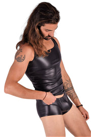 XS SMU Leather Look KIT Boxer Brief and Tank top 125965 MX9 581