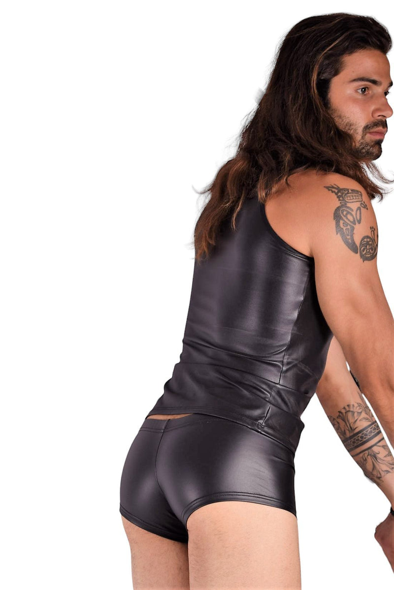 XS SMU Leather Look KIT Boxer Brief and Tank top 125965 MX9 583