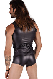 XS SMU Leather Look KIT Boxer Brief and Tank top 125965 MX9 587