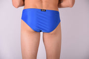 XS SMU Rave Peekaboo Leather Black Pouch Brief Royal H74