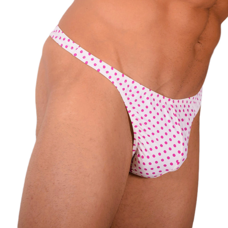 XS SMU Sexy White and Pink Thong 33859 MX173