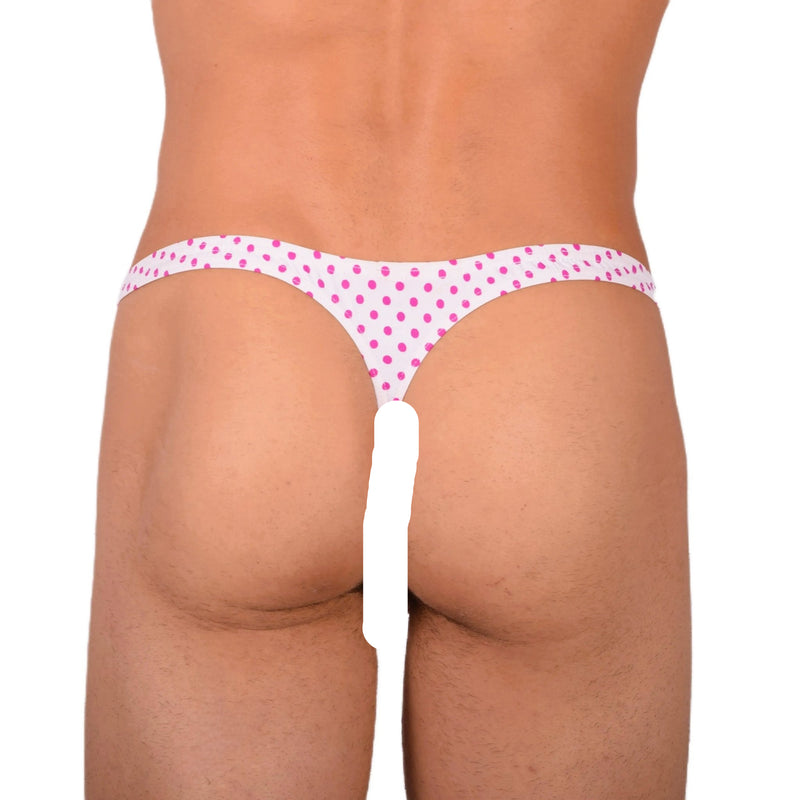 XS SMU Sexy White and Pink Thong 33859 MX174