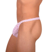 XS SMU Sexy White and Pink Thong 33859 MX172