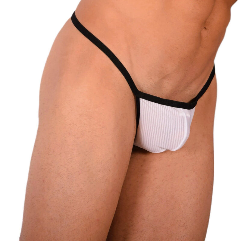 XS Smu Tanning Walking around sheer White String MX19 340204