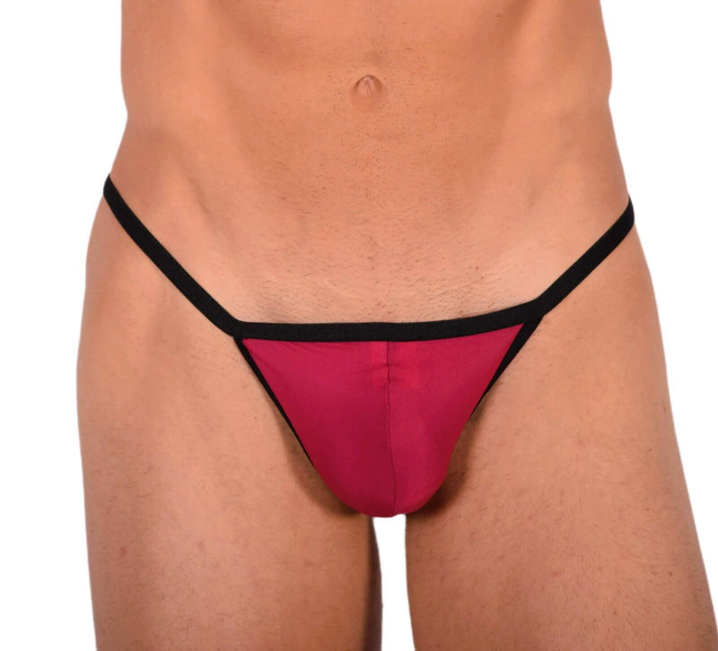 XS Smu Tanning Walking around sheer Wine String MX19 340221