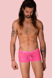XS/S SMU Hipster Underwear Mini - Boxer Pink Lace 43116 MX122