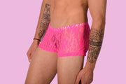 XS/S SMU Hipster Underwear Mini - Boxer Pink Lace 43116 MX121