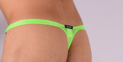 XS/S SMU Mens Detachable Sheer Flashing lime thong 33382 MX111