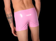 XS/S SMU Mens Faux Leather Look Hipster Underwear Barbie Pink 43150 MX124