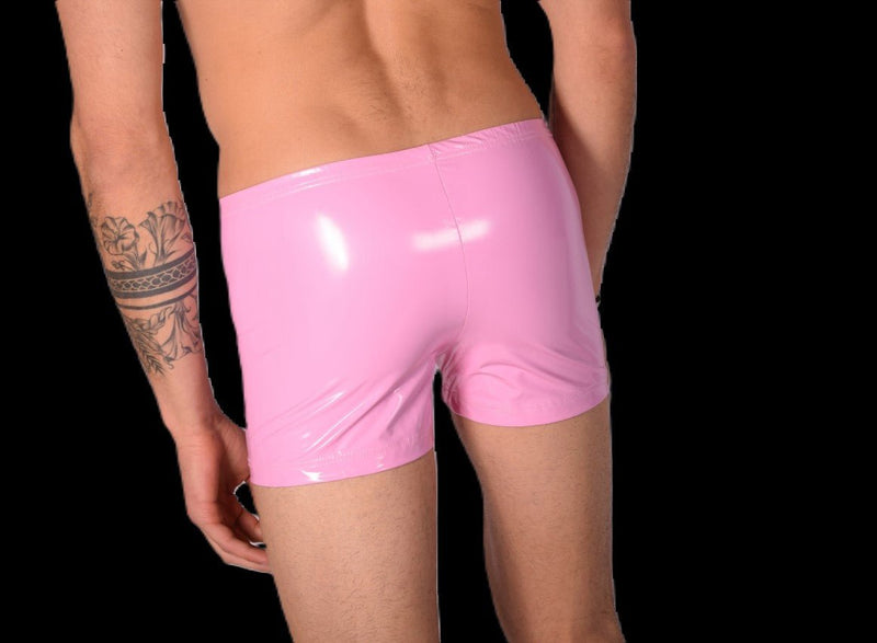 XS/S SMU Mens Faux Leather Look Hipster Underwear Barbie Pink 43150 MX124
