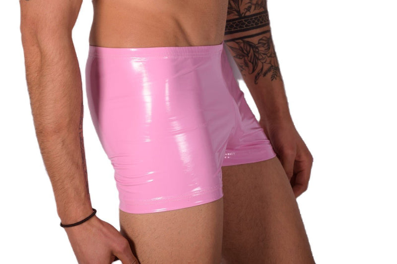 XS/S SMU Mens Faux Leather Look Hipster Underwear Barbie Pink 43150 MX126