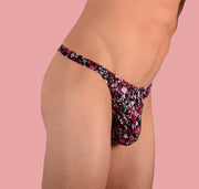 XS/S SMU Mens Flash Thong Flower Print 33457 MX116