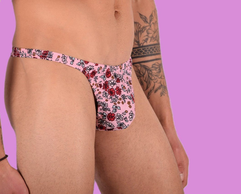 XS/S SMU Mens Flash Thong Flower Print 33459 MX116