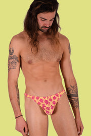 XS/S SMU Mens Flash Thong Flower Print 33460 MX112