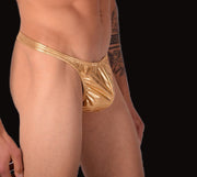 XS/S SMU Mens Hot Gold Flash Thong 33400 MX114