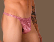 XS/S SMU Mens Super Soft Salmon Flash Thong 33396 MX114