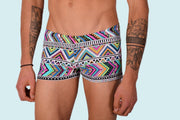 XS/S SMU Mens Swim Hipster Underwear Abstract 43122 MX122