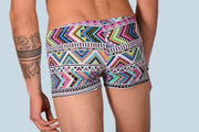 XS/S SMU Mens Swim Hipster Underwear Abstract 43122 MX124