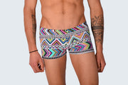 XS/S SMU Mens Swim Hipster Underwear Abstract 43122 MX121