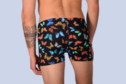 XS/S SMU Mens Swim Hipster Underwear Butterflies 43112 MX124