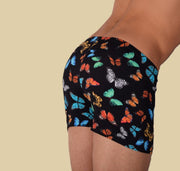 XS/S SMU Mens Swim Hipster Underwear Butterflies 43112 MX126