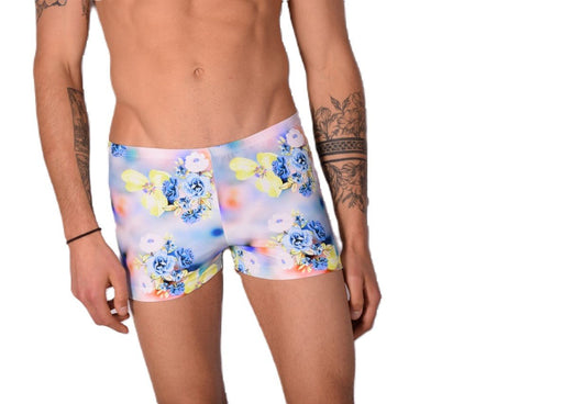 XS/S SMU Mens Swim Hipster Underwear Flowers 43139 MX121