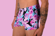 XS/S SMU Mens Swim Hipster Underwear ROSES 43127 MX125