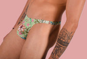 XS/S SMU Mens Thong Underwear 33486 PRINT MX113