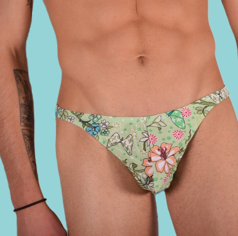 XS/S SMU Mens Thong Underwear 33486 PRINT MX112