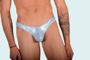 XS/S SMU Mens Underwear Thong Flashy Aqua 33363 MX111