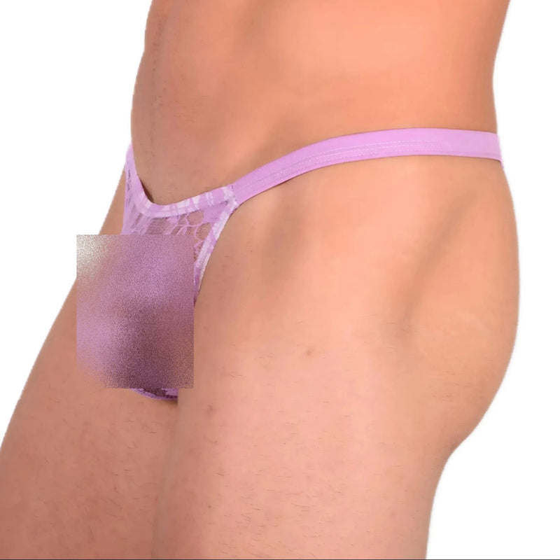 XS/S SMU Sensual C - Thru Light Purple Thong 33568 MX133