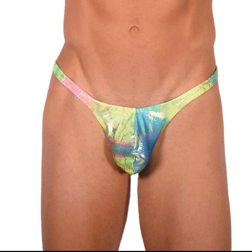XS/S SMU Sensual Lime Aqua Party Thong 33863 MX171