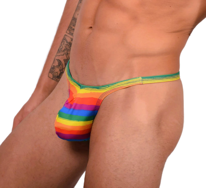 XS/S SMU Sensual Pride Rainbow Thong 33621 MX143