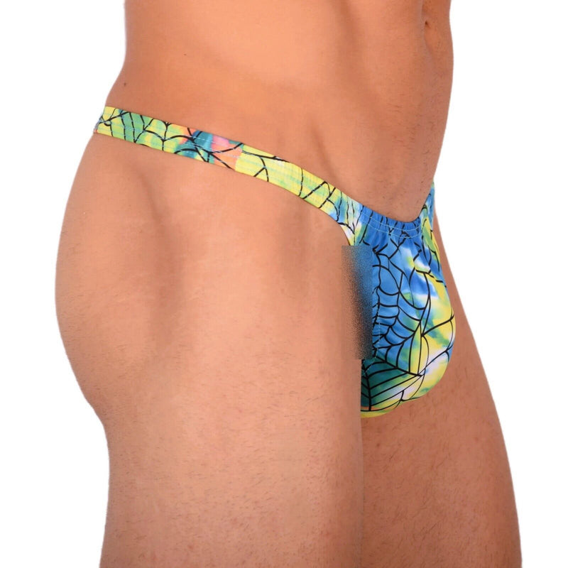 XS/S SMU Sensual Spider Web Colorful Thong MX20 340713